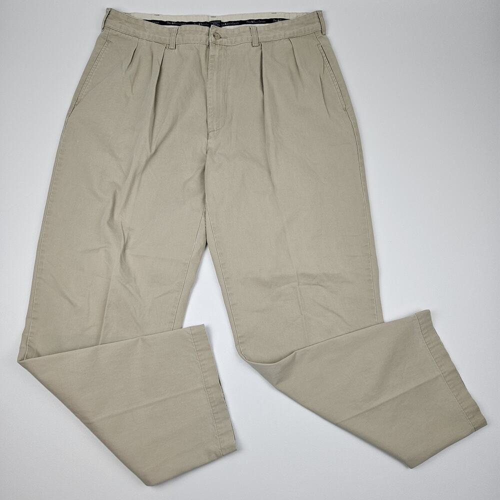 Polo Ralph Lauren Classic Chino Pant Men's‎ 38x32 Vintage Beige Pleated Cotton